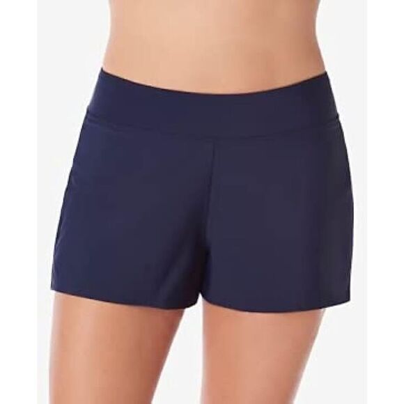 1628 Swim Solutions Women Pull-On thigh minimizer Swim Shorts NAVY sz 20W new - Picture 1 of 1